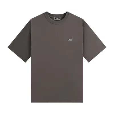 Pre-owned Kith Alex Boxy Tee 'char' | Brown | Men's Size Xxl