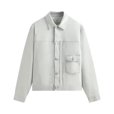 Pre-owned Kith Alonzo Denim Jacket 'eden Wash' | White | Men's Size Xxl
