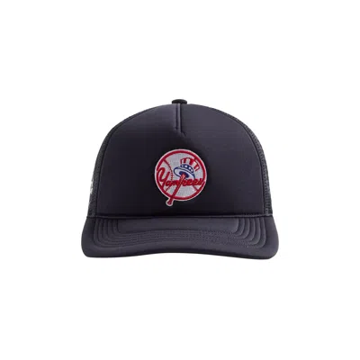 Pre-owned Kith & '47 For The New York Yankees Brand Hitch Fm Trucker 'nocturnal' | Blue | Men's Size Onesize