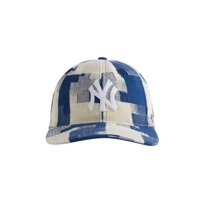 Pre-owned Kith & 47 For The New York Yankees Jumbo Houndstooth Cap 'cyanotype' | Blue | Men's Size Onesize