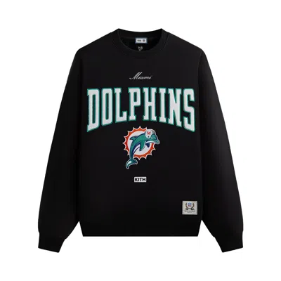 Pre-owned Kith & '47 For The Nfl: Dolphins Nelson Crewneck 'black' | Men's Size Xl