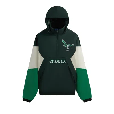 Pre-owned Kith & '47 For The Nfl: Eagles Quarter Zip Anorak With Hood 'stadium' | Multi-color | Men's Size Xl