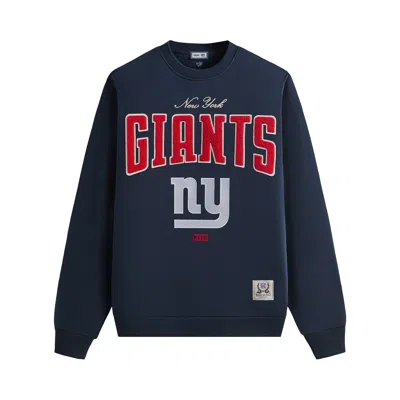 Pre-owned Kith & '47 For The Nfl: Giants Nelson Crewneck 'nocturnal' | Blue | Men's Size S