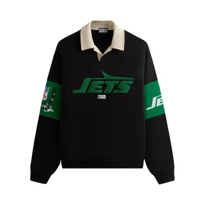 Pre-owned Kith & '47 For The Nfl: Jets Nelson Collared Pullover 'black'