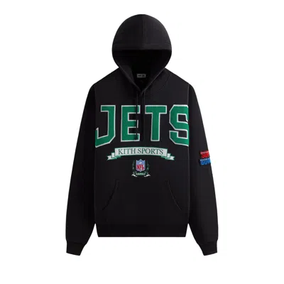 Pre-owned Kith & '47 For The Nfl: Jets Nelson Hoodie 'black' | Men's Size L