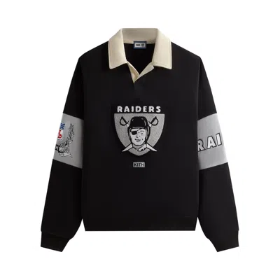 Pre-owned Kith & '47 For The Nfl: Raiders Nelson Collared Pullover 'black' | Men's Size Xl