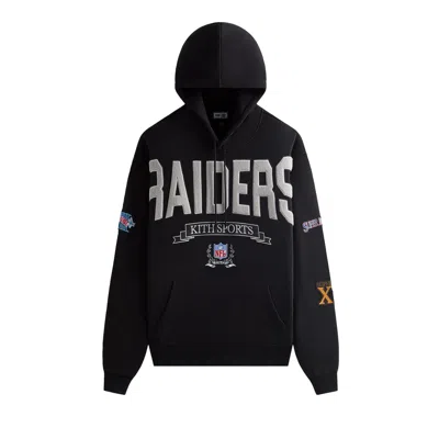 Pre-owned Kith & '47 For The Nfl: Raiders Nelson Hoodie 'black' | Men's Size Xs