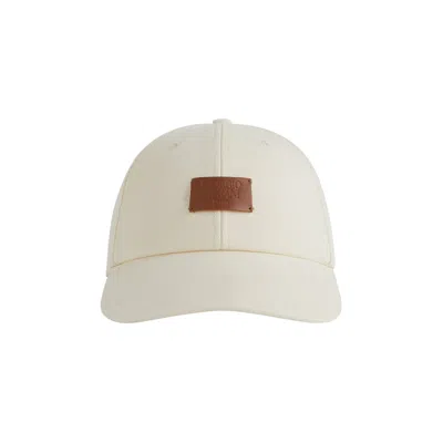 Pre-owned Kith & Giorgio Armani Canvas Baseball Cap 'sandrift' | Cream | Men's Size Onesize In White