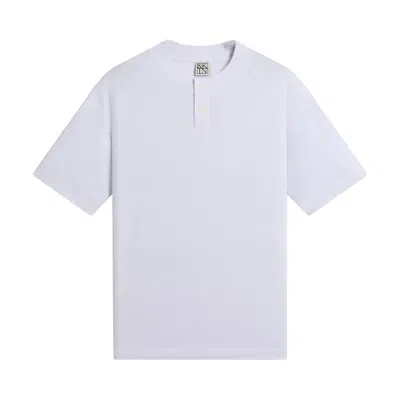 Pre-owned Kith &kin Albie Henley Tee 'white' | Men's Size Xs