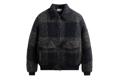 Pre-owned Kith & Kin Boucle Check Hawthorne Flight Jacket Vista