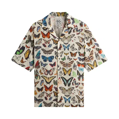 Pre-owned Kith &kin Butterfly Archive Thompson Camp Collar Shirt 'sandrift' | Tan | Men's Size Xl In Brown
