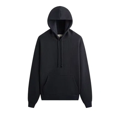 Pre-owned Kith &kin Check Jersey Nelson Hoodie 'aphotic' | Black | Men's Size Xs