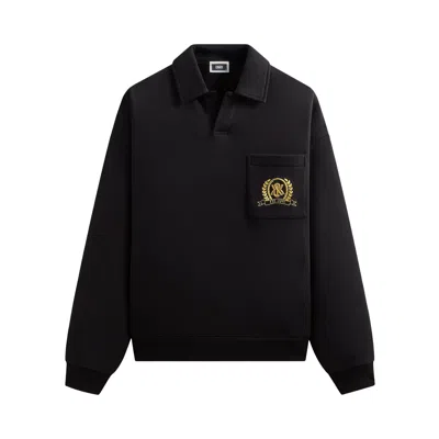 Pre-owned Kith & Kin Crest Gilded Crest Collared Rugby 'black' | Men's Size Xxl