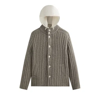 Pre-owned Kith & Kin Knit Alvaro Jacket With Liner 'medium Heather Grey' | Men's Size L In Gray