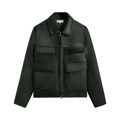 Pre-owned Kith &kin Orion Ponyhair Jacket 'stadium' | Green | Men's Size M