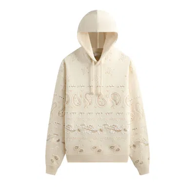 Pre-owned Kith & Kin Paisley Floral Williams Iii Hoodie 'sandrift' | Tan | Men's Size L In Brown