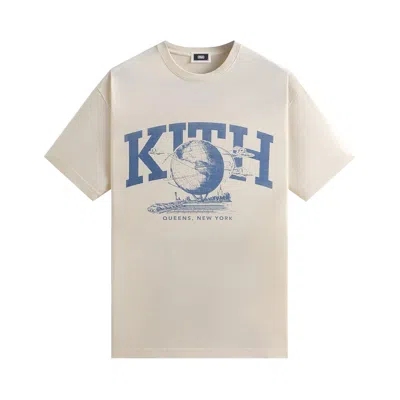 Pre-owned Kith & Kin Queens Unisphere Vintage Tee 'sandrift' | Cream | Men's Size Xl In White