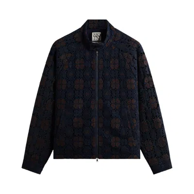 Pre-owned Kith &kin Retro Floral Lace Eddy Jacket 'cosmos' | Black | Men's Size Xs