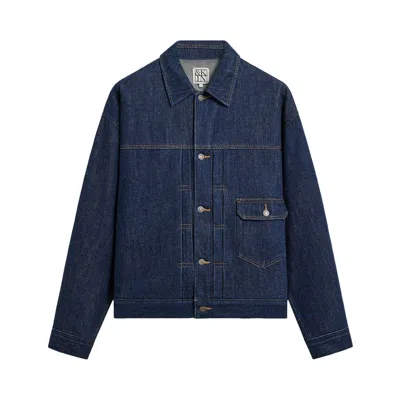 Pre-owned Kith &kin Rope Twill Alonzo Jacket 'dark Indigo' | Blue | Men's Size Xxl