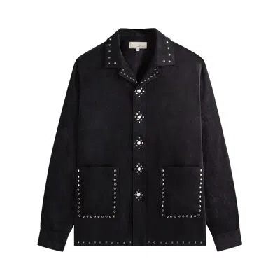 Pre-owned Kith & Kin Sawyer Long-sleeve Camp Collar Shirt 'black' | Men's Size Xl