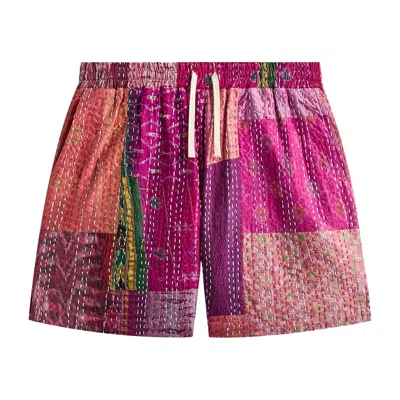 Pre-owned Kith &kin Tal Patchwork Short 'pink/multicolor' | Men's Size S