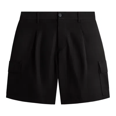 Pre-owned Kith &kin Textured Viscose Conley Cargo Short 'black' | Men's Size Xxl