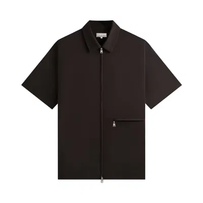 Pre-owned Kith & Kin Tropical Wool Davenport Shirt 'kindling' | Brown | Men's Size Xs
