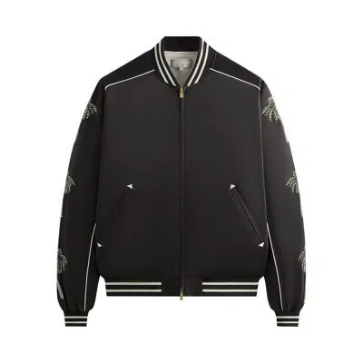 Pre-owned Kith & Kin Vance Satin Bomber Jacket 'black' | Men's Size Xl