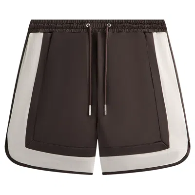 Pre-owned Kith & Kin Washed Satin Dylan Short 'kindling' | Brown | Men's Size S