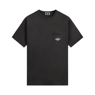 Pre-owned Kith & Kin Wing Logo Pocket Vintage Tee 'black' | Men's Size Xl