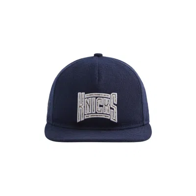 Pre-owned Kith & New Era For The New York Knicks Wool 9fifty Snapback 'nocturnal' | Blue | Men's Size Onesize