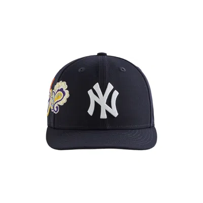 Pre-owned Kith & New Era For The New York Yankees Paisley 59fifty Low Profile 'nocturnal' In Blue