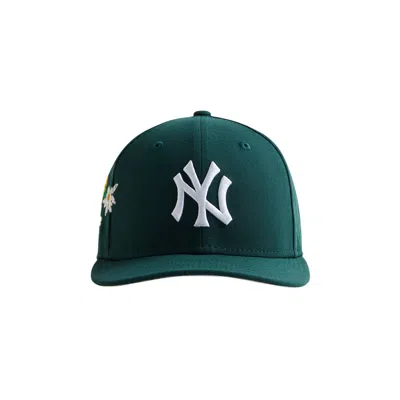 Pre-owned Kith & New Era For Yankees Floral 59fifty Low Profile 'stadium' | Green | Men's Size 7.375