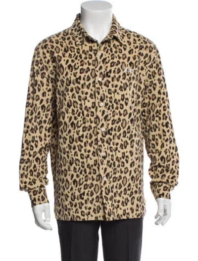 Pre-owned Kith Animal Print Long Sleeve Shirt
