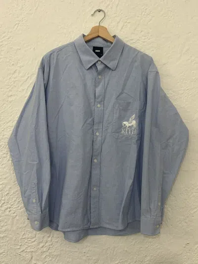 Pre-owned Kith Apollo Pegasus Shirt - Prestige In Blue