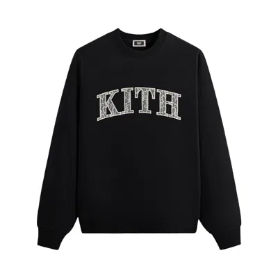 Pre-owned Kith Arched Lace Nelson Crewneck 'black' | Men's Size Xs