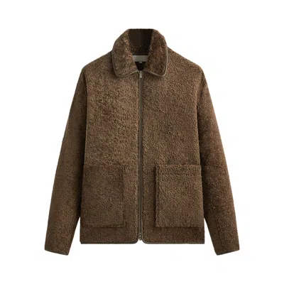Pre-owned Kith Archer Shearling Jacket 'silo' | Brown | Men's Size Xl