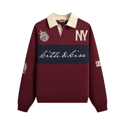 Pre-owned Kith Autograph Nelson Rugby Pullover 'magma' | Brown | Men's Size S