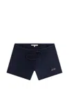 Kith Avyn Embroidered Shorts In Blue