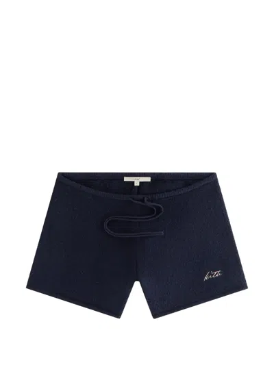 Kith Avyn Embroidered Shorts In Blue