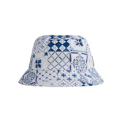 Pre-owned Kith Azulejo Tiles Bucket Hat 'sandrift' | White | Men's Size Onesize