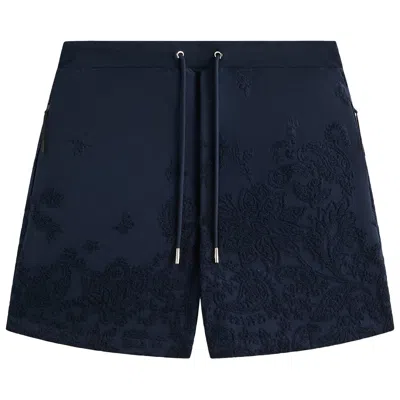 Pre-owned Kith Bandana Micro Terry Graham Short 'nocturnal' | Blue | Men's Size L