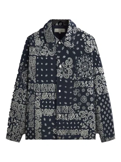 Kith Bandana Patchwork Jacket In Blue