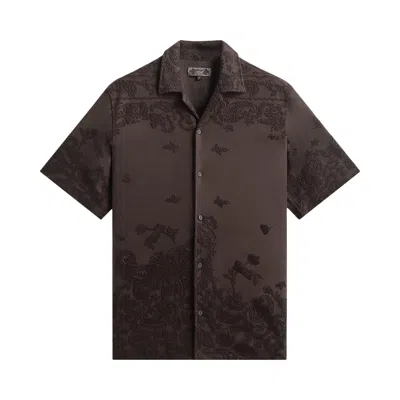 Pre-owned Kith Bandana Towel Terry Thompson Camp Collar Shirt 'kindling' | Brown | Men's Size M