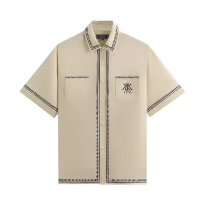 Pre-owned Kith Baroque Paxton Buttondown 'sandrift' | White | Men's Size Xs