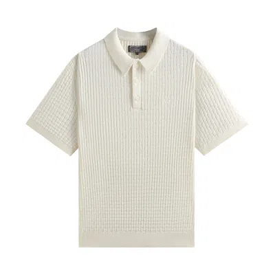 Pre-owned Kith Basketweave Tilden Polo 'sandrift' | Tan | Men's Size Xxl In Brown