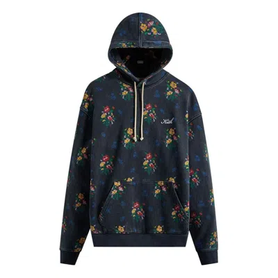 Kith Begonia Floral Williams Iii Hoodie 'nocturnal' In Black