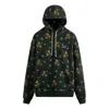 Kith Begonia Floral Williams Iii Hoodie 'stadium' In Black