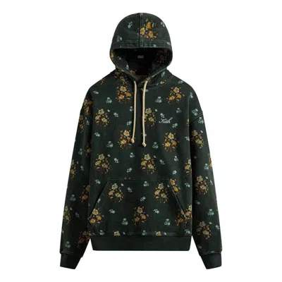 Kith Begonia Floral Williams Iii Hoodie 'stadium' In Black