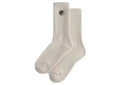 Pre-owned Kith Bmw Crew Socks In White
